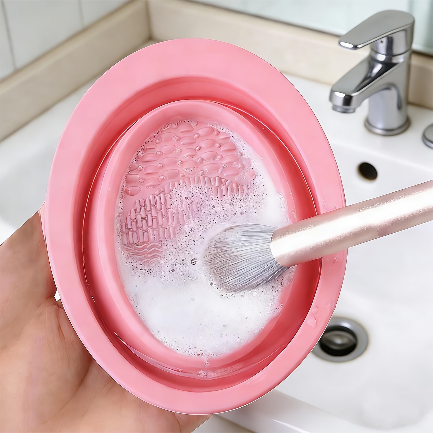 Eco Sponge - Tigela Dobrável de Silicone para Limpeza