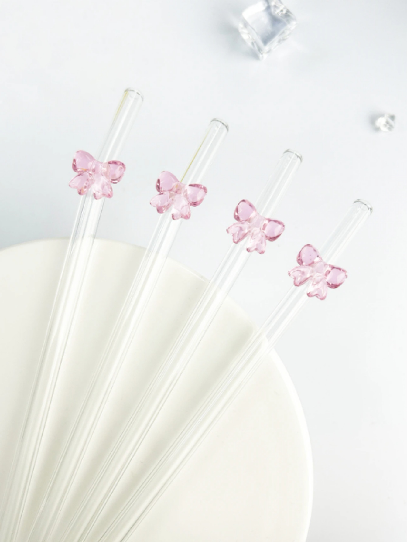 Reusable Straw - 1/6 pçs bonito dos desenhos animados