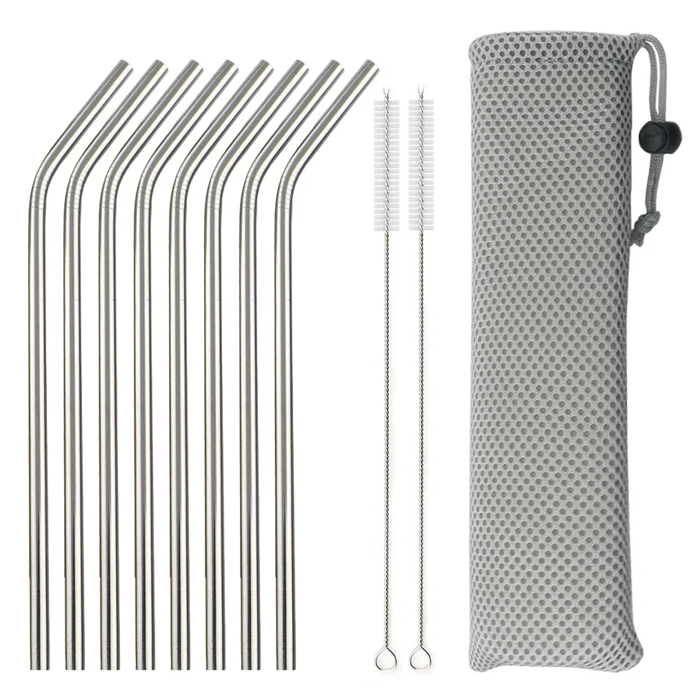 Reusable Straw - 5/10 Unidades de Canudos Reutilizáveis de
