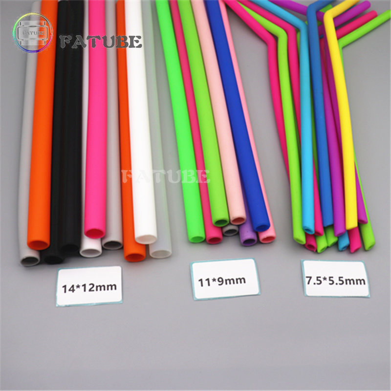 10PCS Canudos de Silicone Fatu - Reusable Straw avaliação e preço