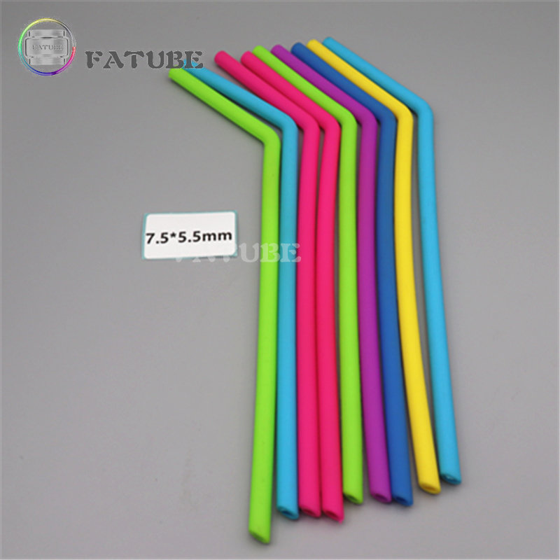 10PCS Canudos de Silicone Fatu - Reusable Straw avaliação e preço