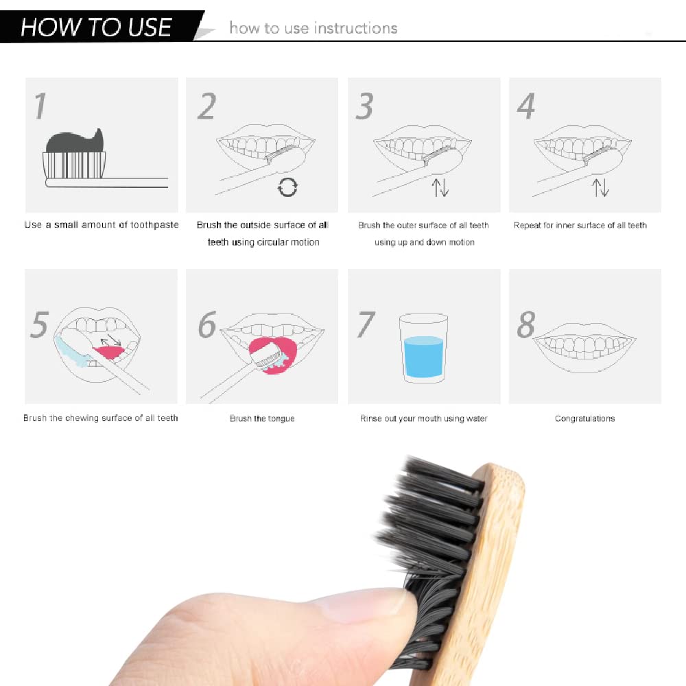 Pacote com 10 Escovas de Dente - Bamboo Toothbrush avaliação e preço