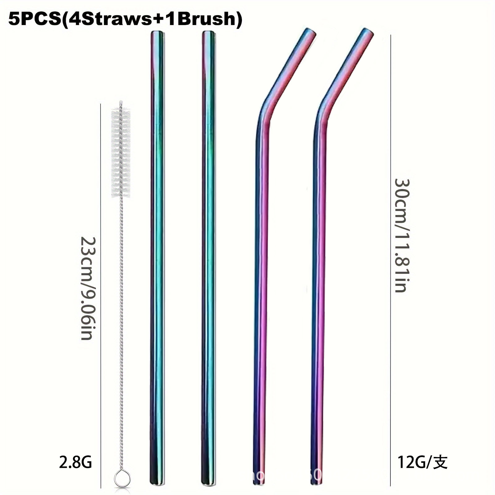 Canudos reutilizáveis de 30cm, - Reusable Straw avaliação e preço