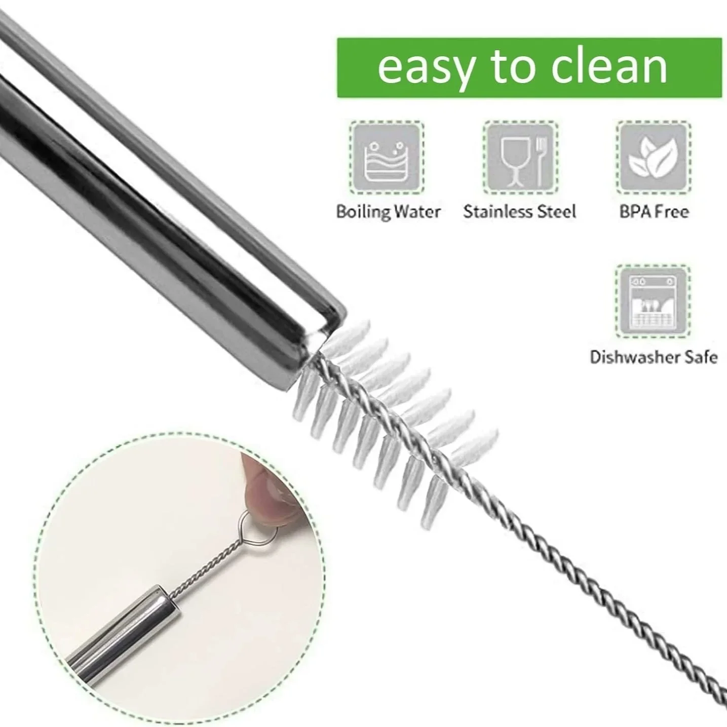 5/10 Unidades de Canudos Reuti - Reusable Straw avaliação e preço