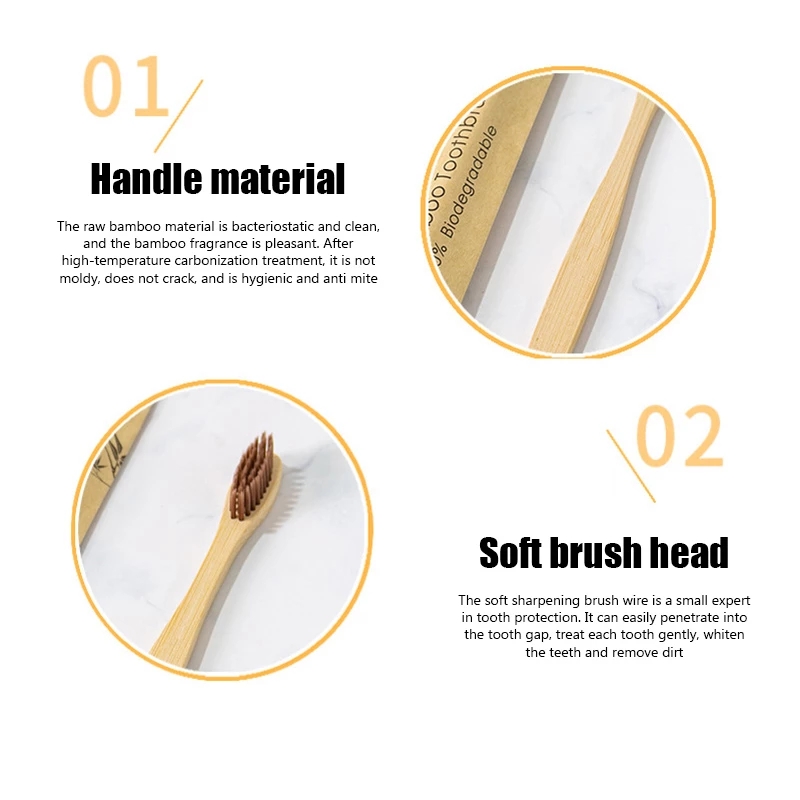 Escovas de dentes de bambu 100 - Bamboo Toothbrush avaliação e preço
