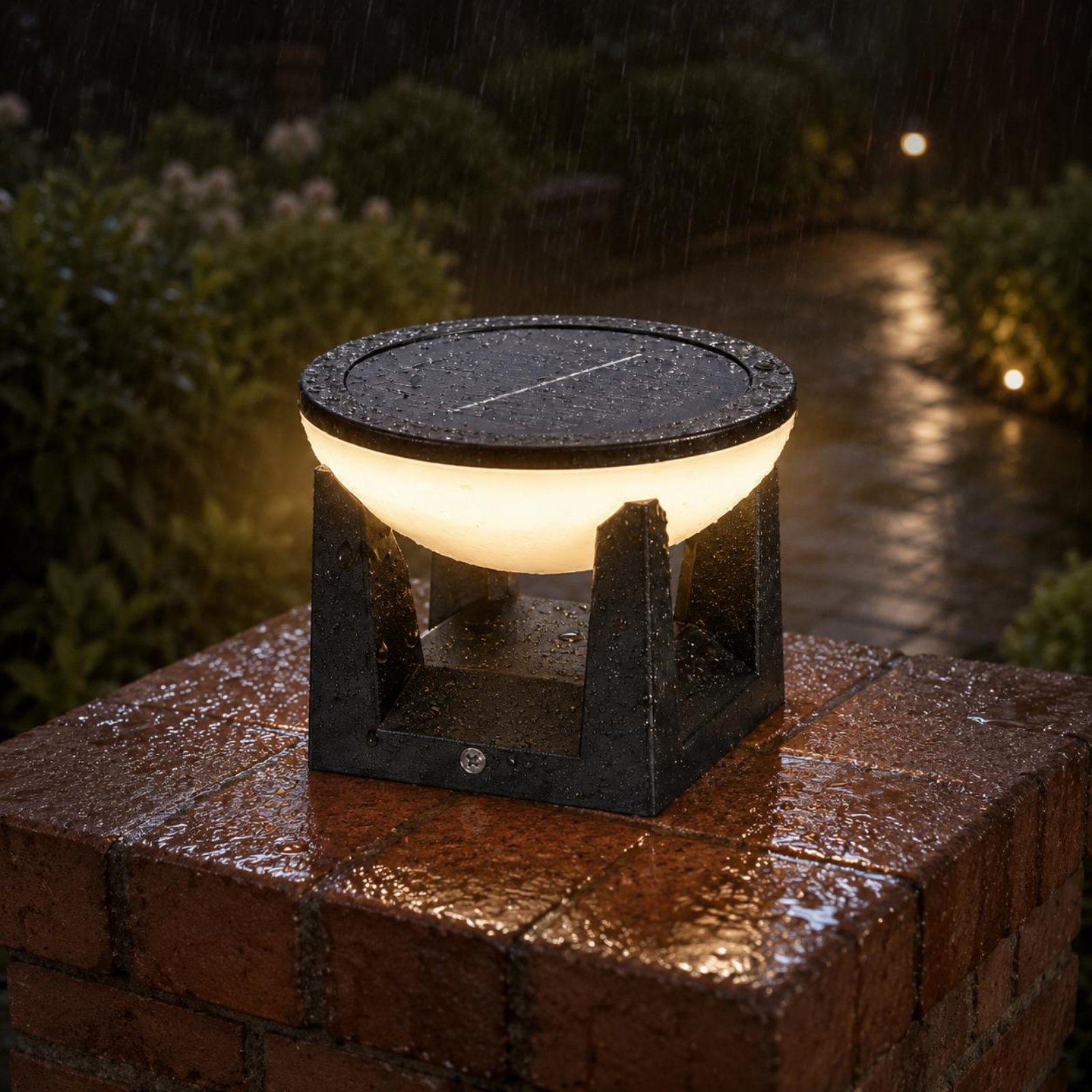Luz Solar para Poste Fácil de  - Solar Garden Light avaliação e preço