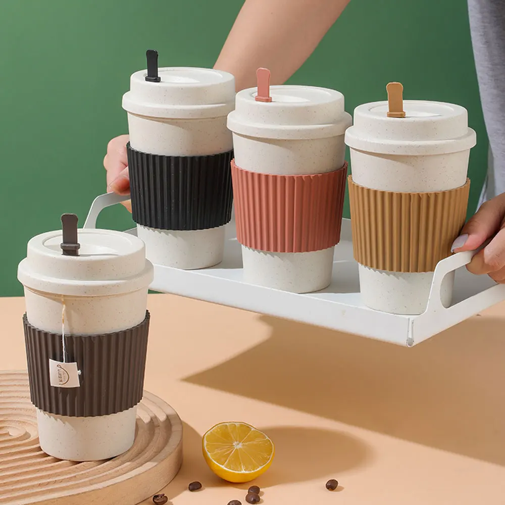 Xícaras de café com tampas, 45 - Reusable Straw avaliação e preço