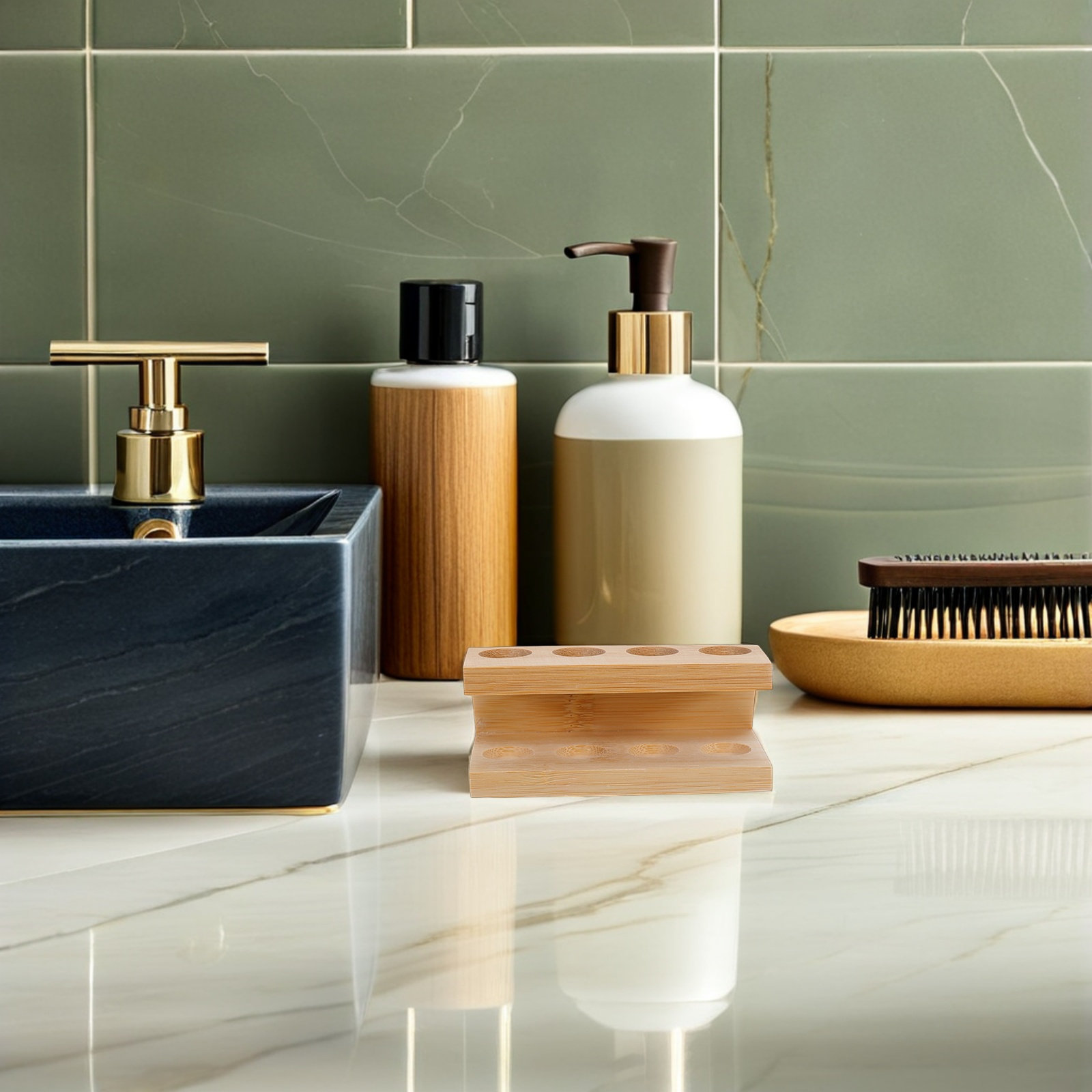 Suporte para cabeças de escova - Bamboo Toothbrush avaliação e preço
