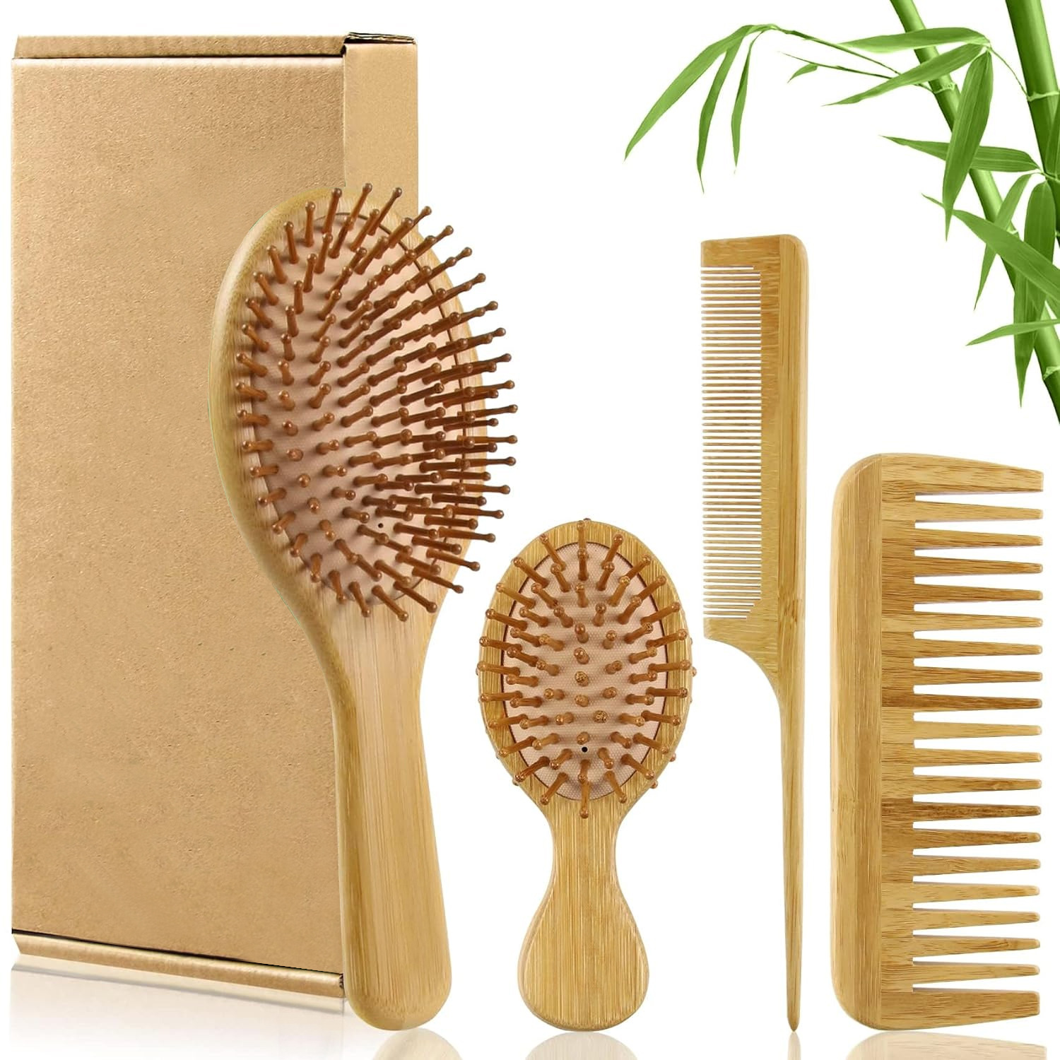 Conjunto de Escovas de Cabelo  - Bamboo Toothbrush avaliação e preço